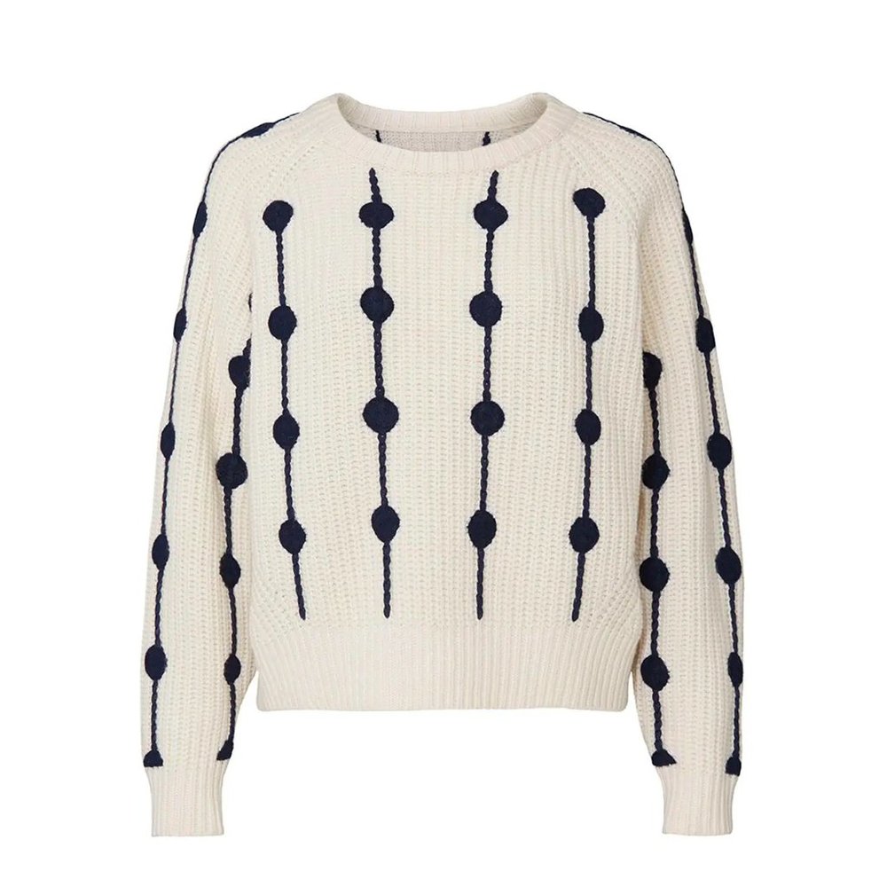 Tory Burch- Tory Sport Merino Wool Dot Sweater- Small- Originally $298